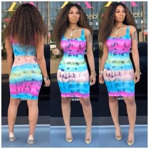 Selfish BodyCon Tie Dye